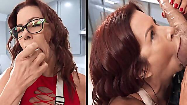 Serving Hot Pie To The Neighbor: Big Titted Redhead MILF Alexis Fawx and Scott Nails Part 2
