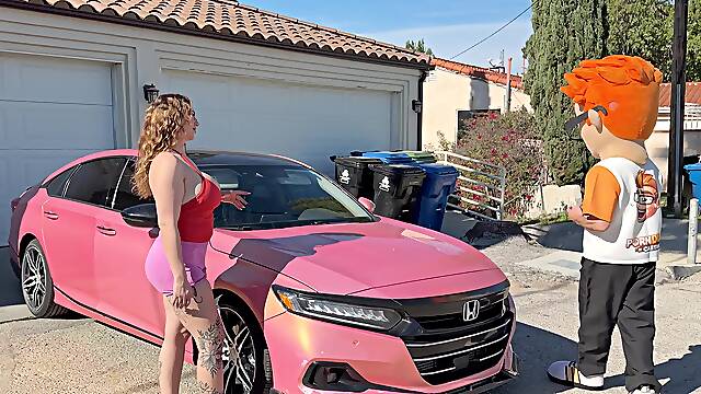 Brunette Pornstar Avalon Mira Gave Me Handjob Titjob and Took My Load All Over Her Tits!