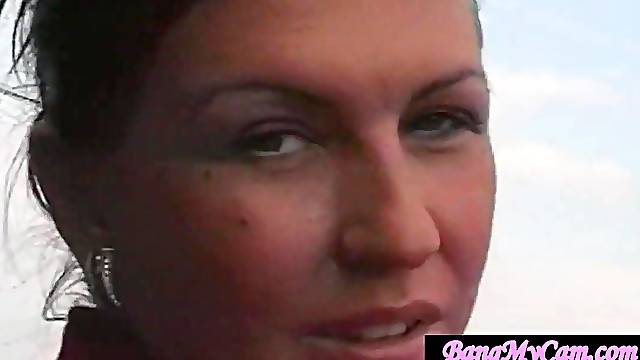 Camgirl strip on balcony - Homemade Sex