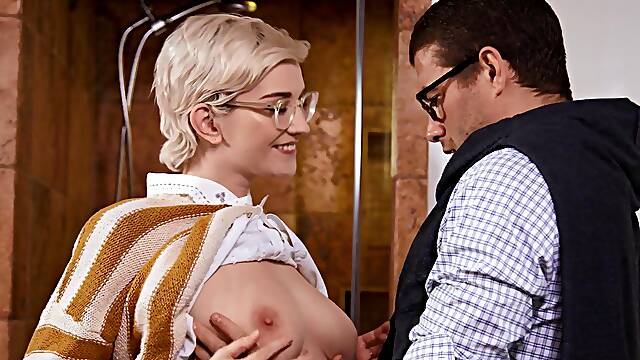 Skye Blues Nerdy Charm Explodes in Wild Bathroom Heat