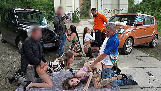 Eden Ivy’s Explosive Passion in Taxi Group Heat