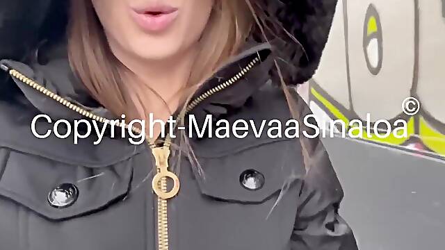 Maevaa Sinaloa - Manhunt in Paris, I screw with AD Laurent in front of my boyfriend - Double facial