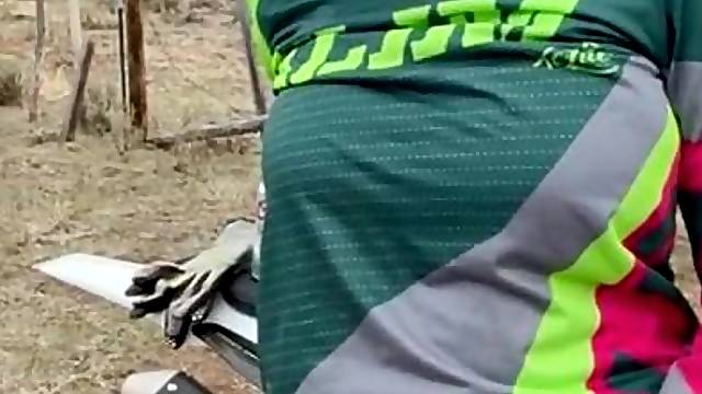 Idaho town angel getting bent over doggy style on a motorcycle ride