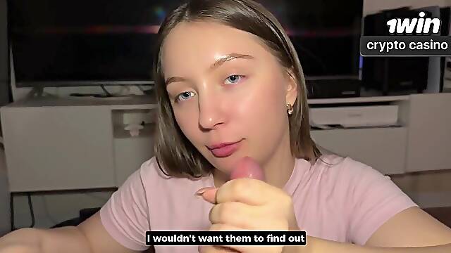 POV: Step Sis Is Scared of Getting Preggy – Makes Me Wear a Fucking-rubber