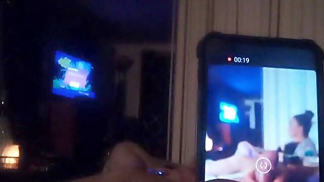 Amoral Latino Chap Caught Jerking Of To Cute Brunette hair Playing Movie scene Games