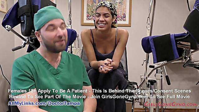 Maya Farrells Freshman Gyno Exam By Doctor Tampa & Nurse Lilly Lyle Caught On Hidden Camers Solely @ GirlsGoneGynoCom