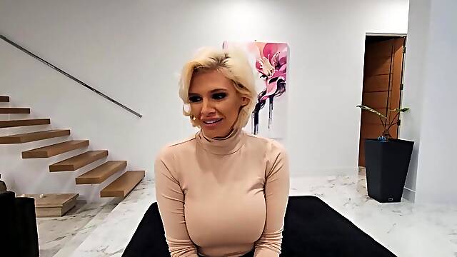 Bimbo Step Mother Goes Her Step Sons Abode for Lustring his Dick