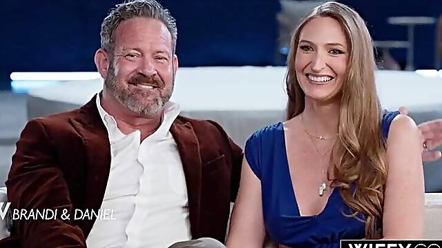 WIFEY Married mother Id like to fuck Brandi Johnson Gets Spit-Roasted And Creampied Whilst Hubby Watches