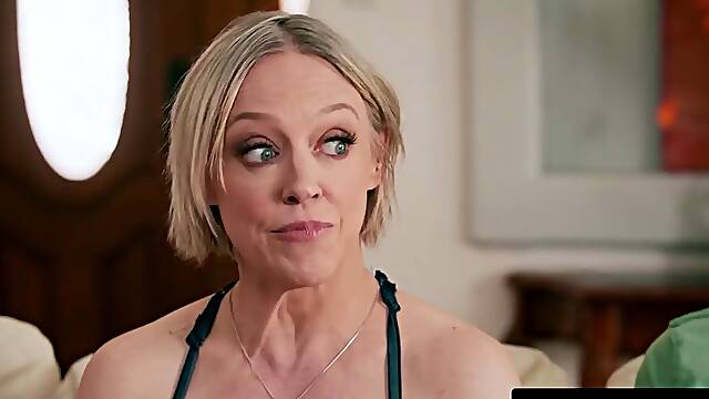 ADULT TIME - Lascivious Stepbros Team Up To SPITROAST Exasperated Stacked Stepmom Dee Williams