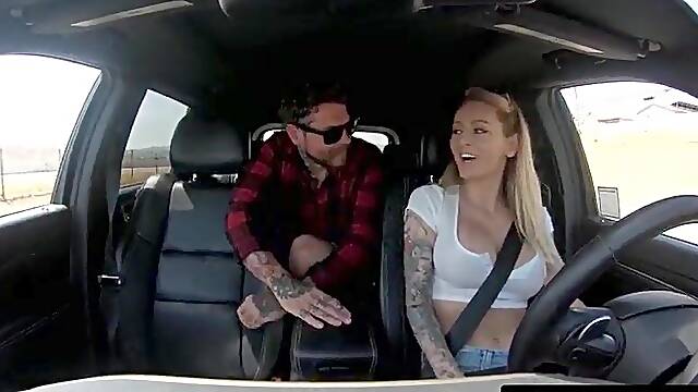 ADULT TIME - Breasty Taxi Driver Natasha Starr Delivers 5-Star Service With Deepthroat & Weenie Riding