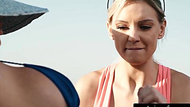 GIRLSWAY - Tanning Sweetheart Desiree Dulce Mistakes Lesbo mother Id like to fuck Neighbour Kenzie Taylor For Her Boyfriend