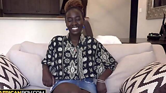 Large Natural Boobs Black Model Used For Hardcore Sex At Bikini Try On