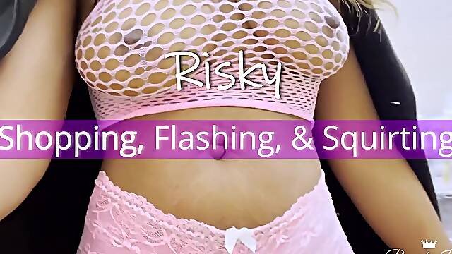 I squirted in a busy department store