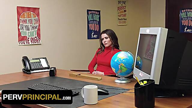 Immodest StepMom With Large Teats Tiffany Fox Gives The Filthy Teacher A Sloppy Oral-Job - Perv Principal