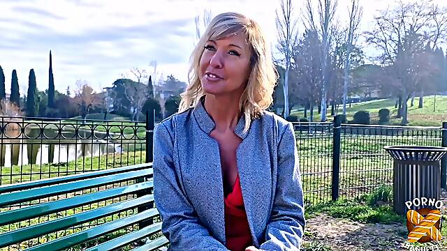 Emmy, a 46-year-old masseuse, tries her hand at X-rated casting!