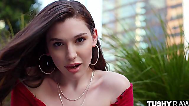 TushyRaw: Charming little Lily gets her petite backdoor stretched On PornHD
