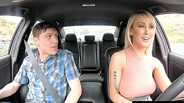 ADULT TIME - Taxi Driver mother Id like to fuck Maxim Law Flashes Her Consummate Breasts & Works His Schlong Hard For 5 Stars