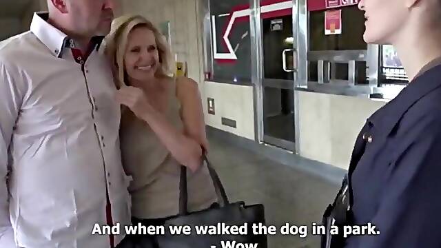 Outstanding outdoor swingers party