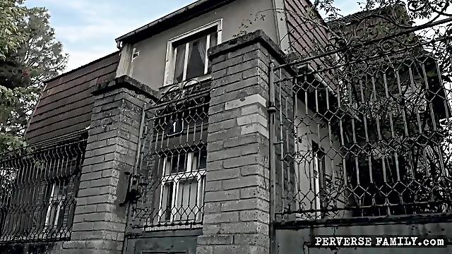 Bizarre messy taboo family fuckfest, part 1