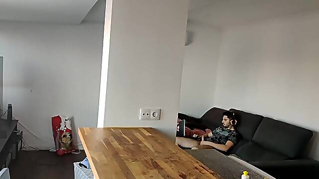 Caught my stepdad masturbating and I did the same, anal masturbation and DP on the k