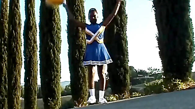 Giant tits black cheerleader bangs with 2 boyz