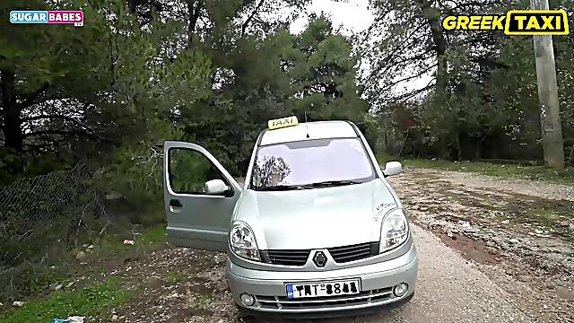 SugarBabesTV - Greek Taxi: The 1St Cumshot