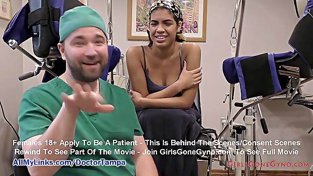 Maya Farrells Freshman gynecology examination By medic Tampa & Nurse Lilly Lyle Caught On Hidden Camers Only @ GirlsGoneGynoCom