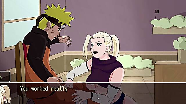 Living with Tsunade V0.37 [6] Ino strokes Narutos wood
