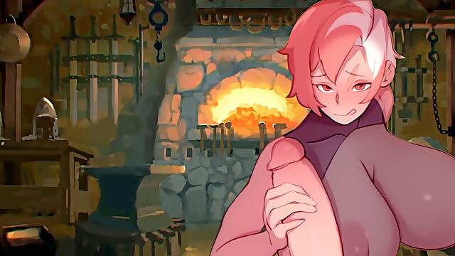 Hot Blacksmith woman Gives Warrior a Vicrtory hand job And harsh Sex - 9 - Sexena Arena Tales