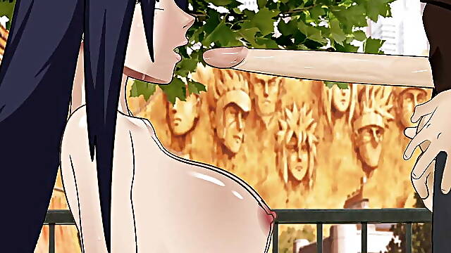 Mikoto Uchiha busty milf slut lets her sons first friend fuck her face to show her appreciation - SDT