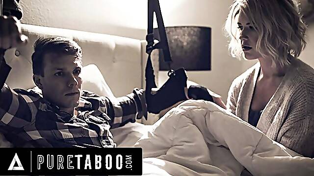 PURE TABOO Stepmom Kit Mercer Volunteers Her Pussy To Cure Wounded Stepson