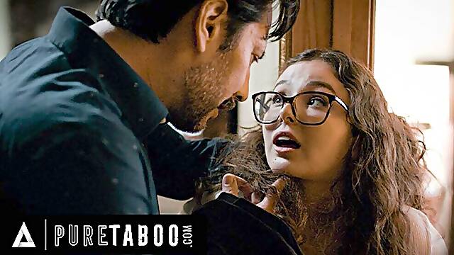 PURE TABOO Innocent Schoolgirl Leana Lovings Tries To Seduce Menacing Professor Into Sex