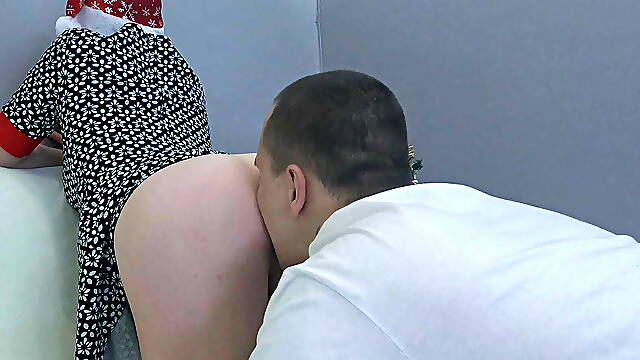 Sat on His Face So that he licked