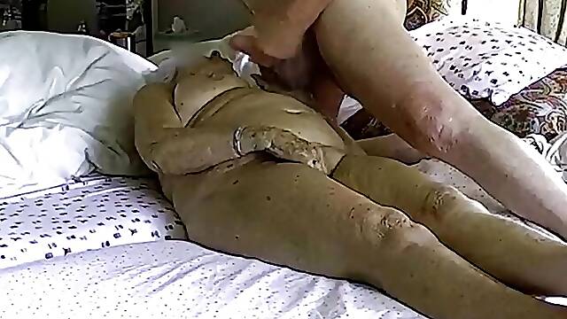 Gilf Ann Begs For Cum On Her Tits Gets It Missionary Shows Great Feet