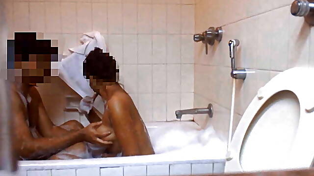 Horny wife Priyas big Boob press in hotel bath. She told story of boobs touched by colleague in...