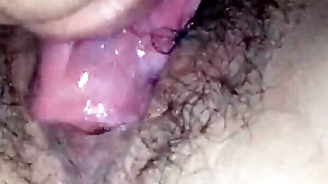 Licking my Sampek is muddy and wet