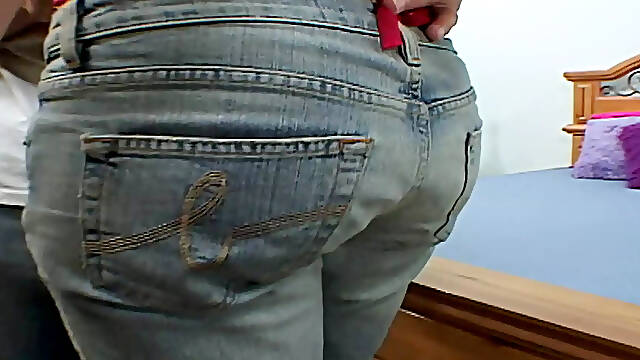Her tight pussy hole gets stretched hard
