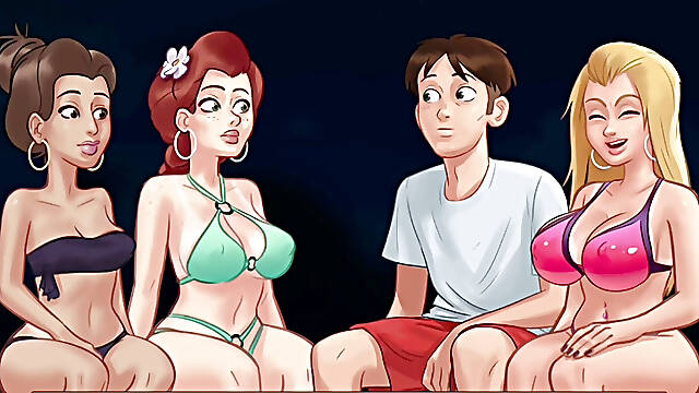 Summertime saga my sweet girlfriend lets me Bang and creampie on her friends pussy