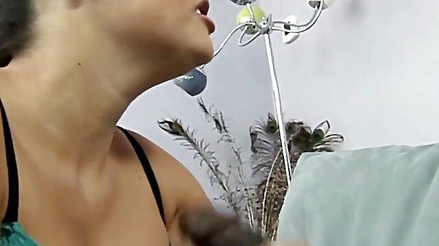 Interracial Joyride for a Cute Brunette with Big Natural Tits