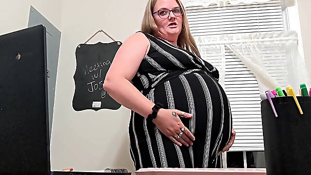 Your Teacher Gives You JOI in Her Office and Reveals That You Got Her Pregnant!