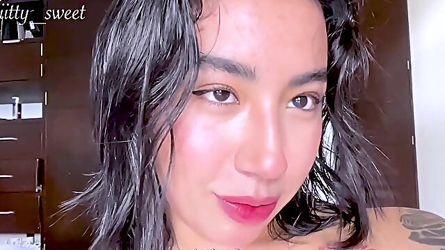 My Creamy Masturbation Before a Date with My Friends