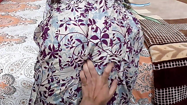 Indian Husband had sex with his beautiful maid in his wifes absence