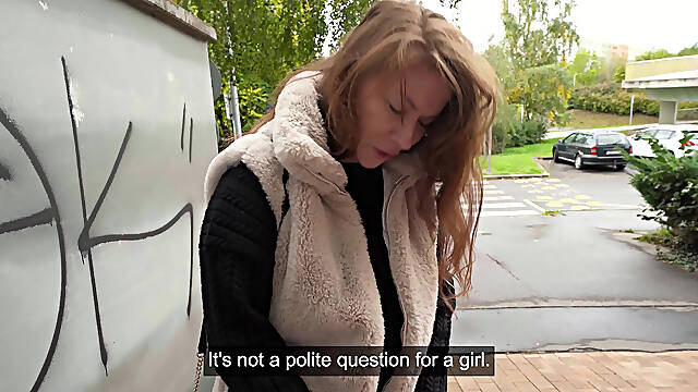 Public Agent - Big naturals Russian MILF POV blowjob fast hard fuck with total stranger