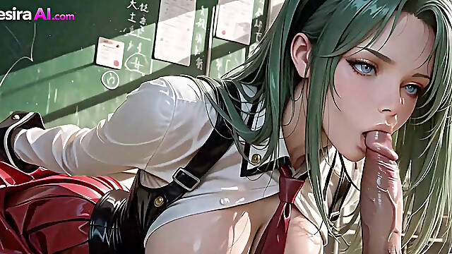 Gentle Hands Undress Mikas Uniform Before Cumshot Burst