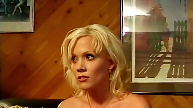 Beautiful blonde fucking in the bathroom