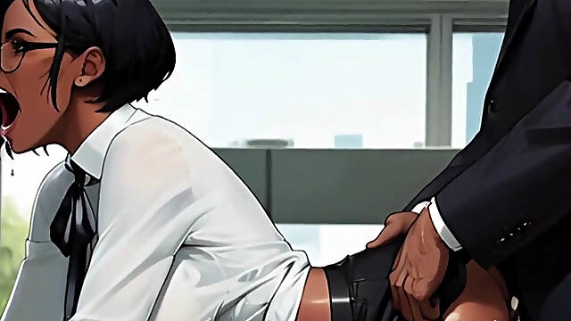 Beautiful Exotic Women Get Fucked at Their Desks