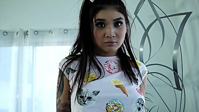 Brenna Sparks with big boobs moans while being fucked in POV