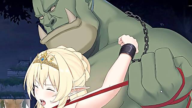 Uber-cute BLONDIE FUCKED BY thick ORCS - LOOP queen