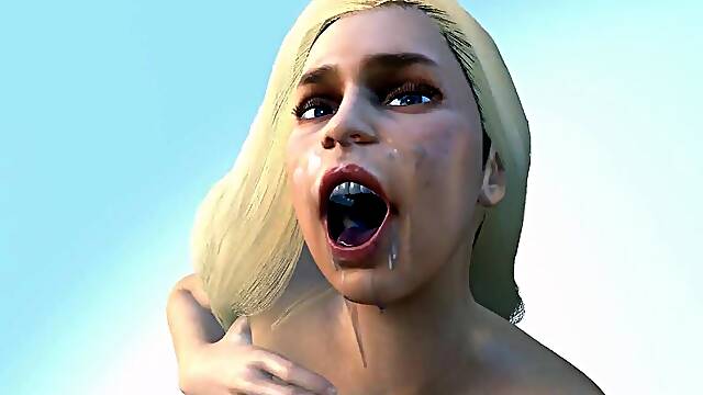 Cum on Emilia Clarke Face