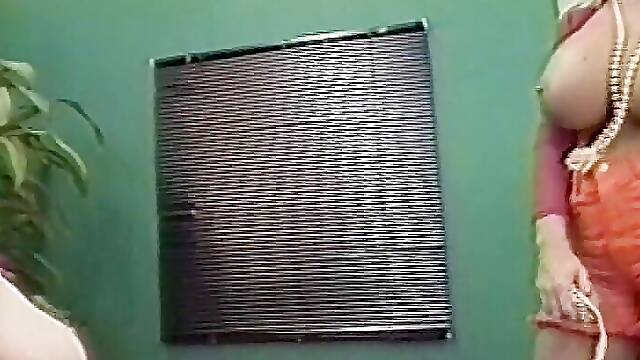 Big titted MILFs pleasing lucky guy in vintage threesome